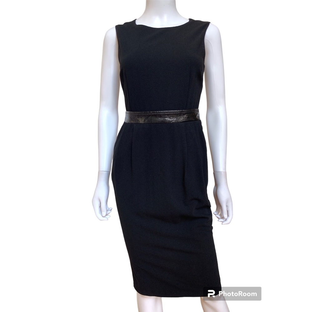 Dolce & Gabbana black pleated sheath dress, 4